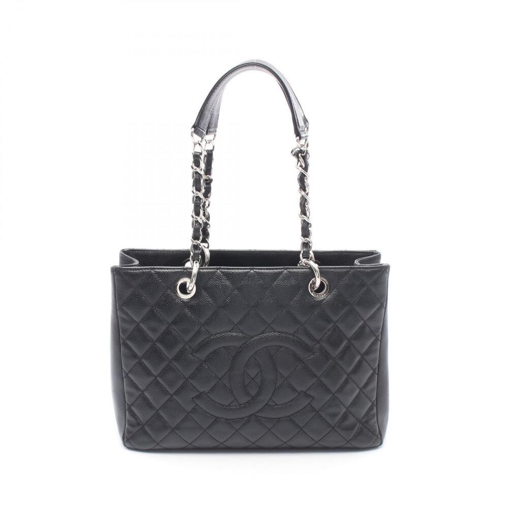 Chanel Matelasse Grand Shopping GST Tote Bag Caviar Leather Grained Calfskin